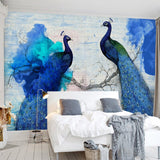 custom-mural-wallpaper-papier-peint-papel-de-parede-wall-decor-ideas-for-bedroom-living-room-dining-room-wallcovering-Chinese-Style-blue-Peacock