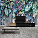 custom-mural-wallpaper-papier-peint-papel-de-parede-wall-decor-ideas-for-bedroom-living-room-dining-room-wallcovering-Creative-Tropical-Plant-Leaves