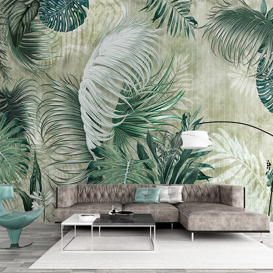 custom-mural-wallpaper-papier-peint-papel-de-parede-wall-decor-ideas-for-bedroom-living-room-dining-room-wallcovering-Nordic-Hand-Painted-Tropical-Plant-Leaves