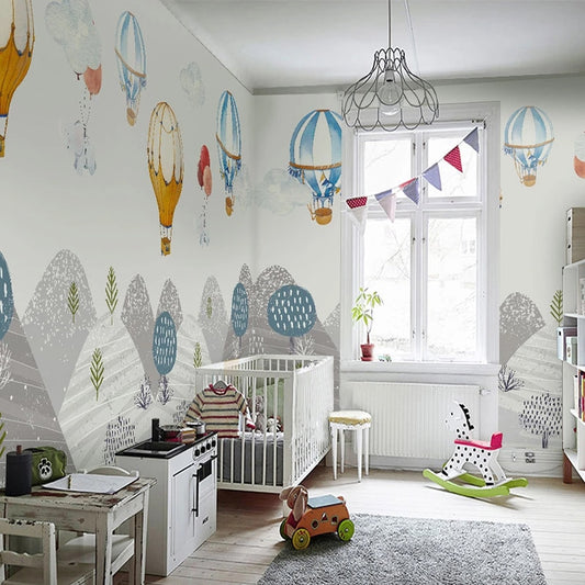 custom-photo-wallpaper-for-walls-3d-hand-painted-kids-room-hot-air-balloon-mountain-peak-girl-bedroom-cartoon-mural-wall-decor-nursery-papier-peint