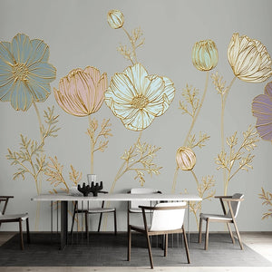 custom-mural-wallpaper-papier-peint-papel-de-parede-wall-decor-ideas-for-bedroom-living-room-dining-room-wallcovering-Plant-Flower-3D-Embossed-Lines