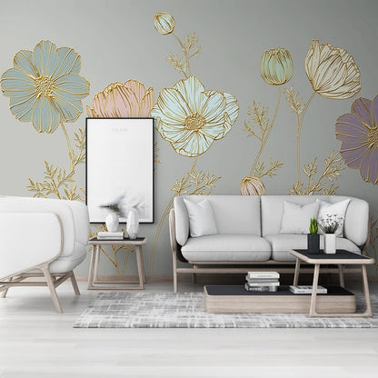 custom-mural-wallpaper-papier-peint-papel-de-parede-wall-decor-ideas-for-bedroom-living-room-dining-room-wallcovering-Plant-Flower-3D-Embossed-Lines