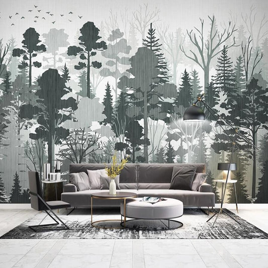 custom-mural-wallpaper-papier-peint-papel-de-parede-wall-decor-ideas-for-bedroom-living-room-dining-room-wallcovering-Modern-Forest-Jungle-Landscape