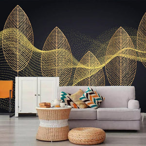 custom-photo-wallpaper-mural-modern-bedroom-living-room-3d-creative-golden-leaves-abstract-lines-background-wall-painting-canvas-papier-peint