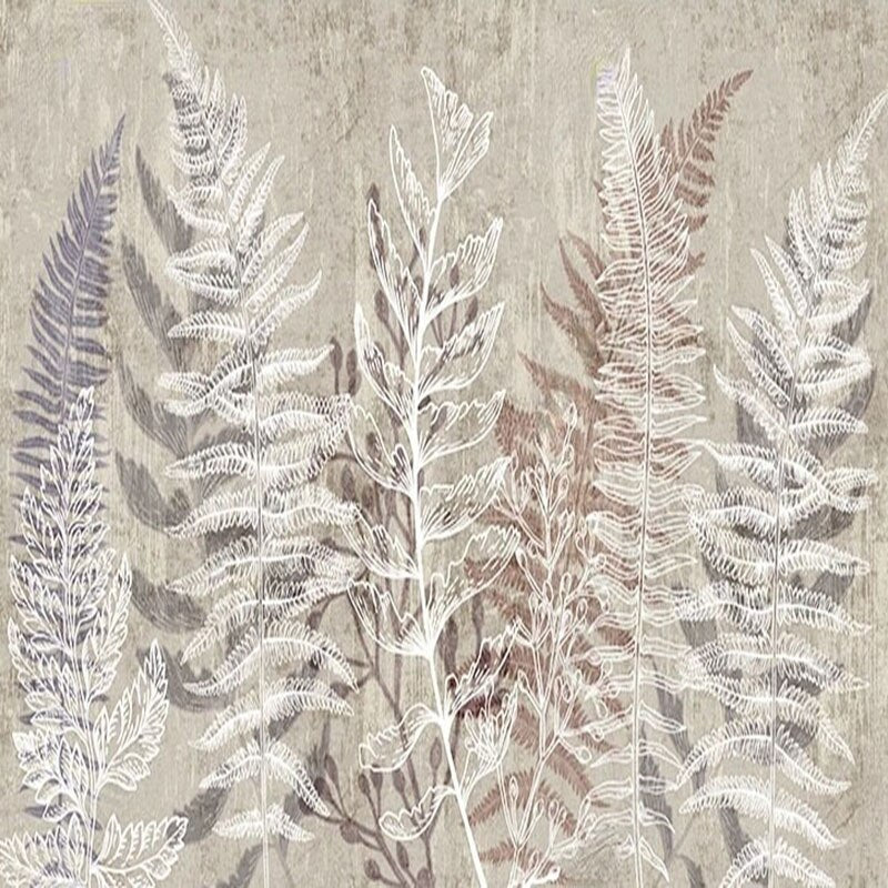 custom-mural-wallpaper-papier-peint-papel-de-parede-wall-decor-ideas-for-bedroom-living-room-dining-room-wallcovering-Nordic-Modern-Light-Luxury-3D-Plant-Leaf-Line-Drawing-Mural-Retro
