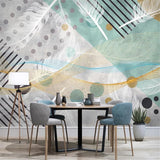custom-mural-wallpaper-3d-living-room-bedroom-home-decor-wall-painting-papel-de-parede-papier-peint-geometric-shapes-feathers