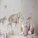 custom-mural-wallpaper-papier-peint-papel-de-parede-wall-decor-ideas-for-bedroom-living-room-dining-room-wallcovering-Self-Adhesive-Modern-Ins-Plant-Elephant-Deer-3D-Cartoon-Children-s-Bedroom-Background