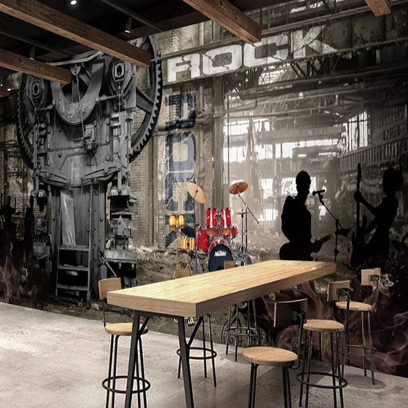 custom-mural-wallpaper-papier-peint-papel-de-parede-wall-decor-ideas-for-wallcovering-Self-Adhesive-Wallpaper-3D-Retro-Abandoned-Factory-Rock-Graffiti-Bar-KTV-Background-Wall