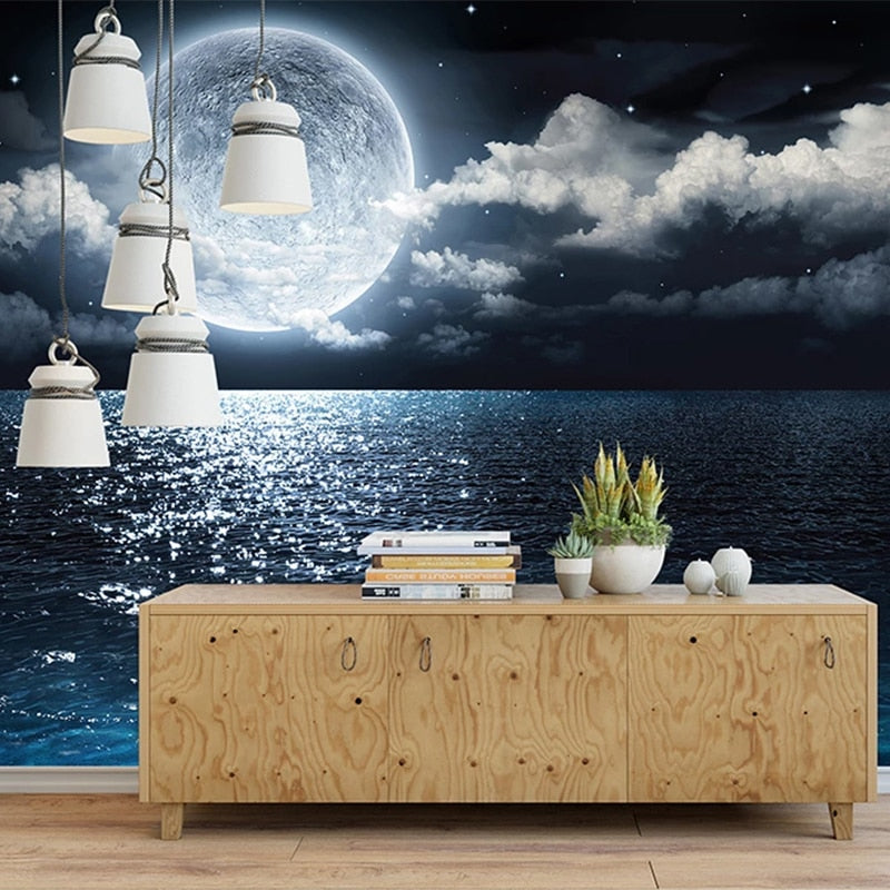custom-mural-wallpaper-papier-peint-papel-de-parede-wall-decor-ideas-for-bedroom-living-room-dining-room-wallcovering-Self-Adhesive-Starry-Sky-Moon-Sea-Night-View