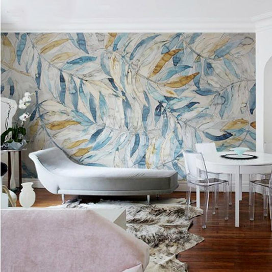 custom-size-photo-nordic-art-hand-painted-leaves-wallpaper-tv-bedroom-sofa-porch-aisle-living-room-restaurant-wallpaper-mural