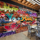 custom-wall-mural-wallcovering-faux-brick-stone-wallpaper-graffiti