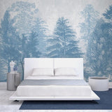 custom-mural-wallpaper-papier-peint-papel-de-parede-wall-decor-ideas-for-bedroom-living-room-dining-room-wallcovering-Hand-Painted-Blue-Forest