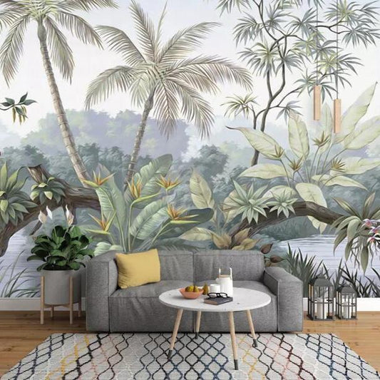 custom-wallpaper-wall-murals-wall-stickers-retro-nostalgic-rainforest-tree-countryside-mural-background-wall-g024
