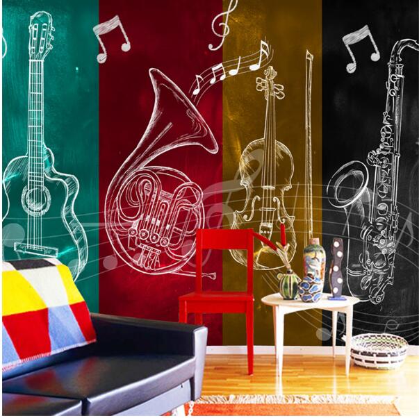 custom-rock-guitar-musical-notes-wallpaper-murals-ktv-bar-restaurant-dance-music-backdrop-wallpaper-papel-de-parede