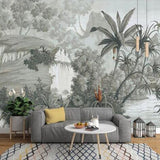 custom-wallpaper-european-retro-nostalgic-hand-painted-rainforest-banana-palm-sofa-tv-mural-background-3d-wallpaper