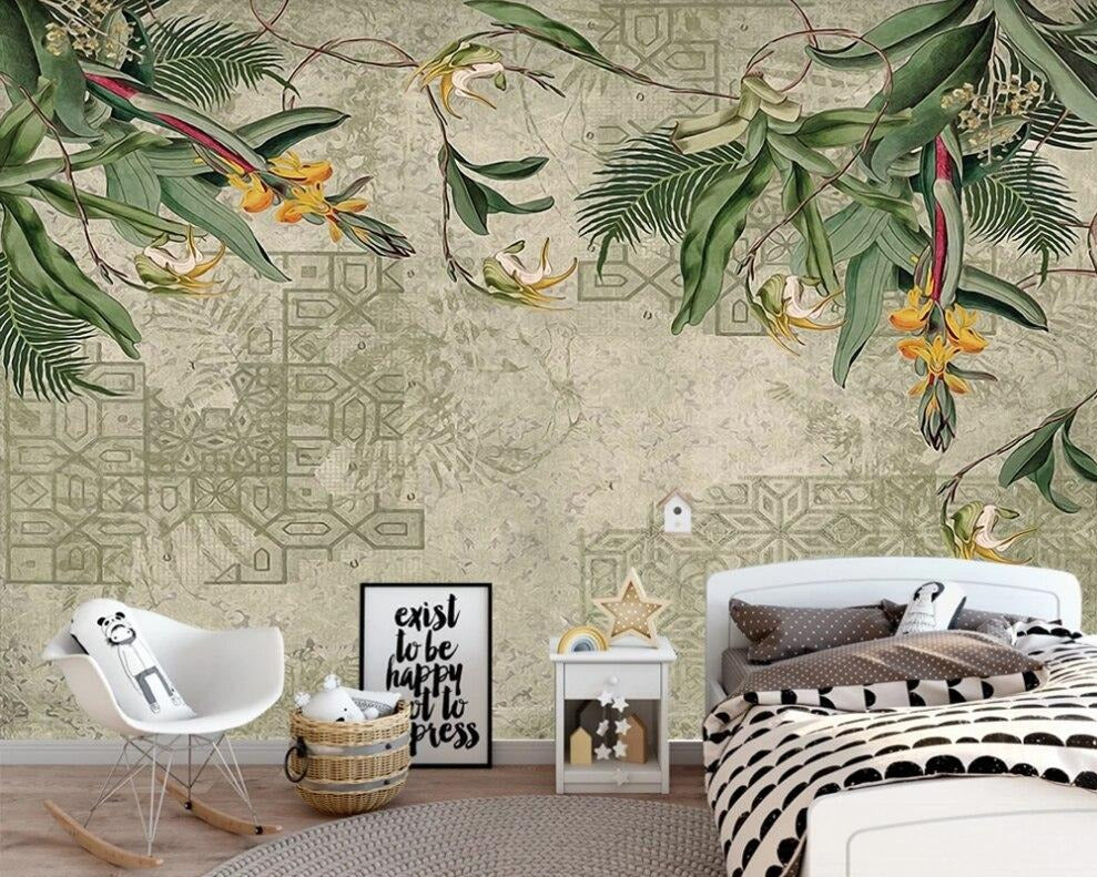 custom-mural-wallpaper-3d-living-room-bedroom-home-decor-wall-painting-papel-de-parede-papier-peint-nordic-tropical-forest-geometric