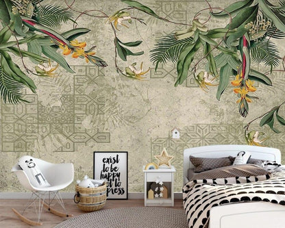 custom-mural-wallpaper-3d-living-room-bedroom-home-decor-wall-painting-papel-de-parede-papier-peint-nordic-tropical-forest-geometric