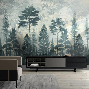 custom-mural-wallpaper-papier-peint-papel-de-parede-wall-decor-ideas-for-bedroom-living-room-dining-room-wallcovering-pine-forest-light-luxury-TV-background-wall-painting-home-decoration