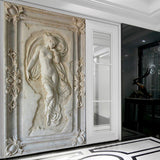 entrance-mural-hallway-corridor-nude-angel-statue