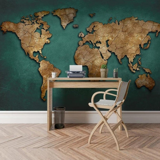 custom-mural-wallpaper-papier-peint-papel-de-parede-wall-decor-ideas-for-bedroom-living-room-dining-room-wallcovering-retro-crack-world-map-background