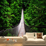 custom-3D-wall-mural-wallcovering-nature-landscape-wallpaper-green-forest