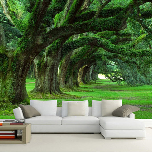 custom-wall-mural-wallcovering-nature-landscape-wallpaper-green-forest