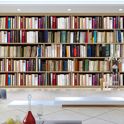 bookshelf-bookcase-library-wallpaper-vintage-retro-mural