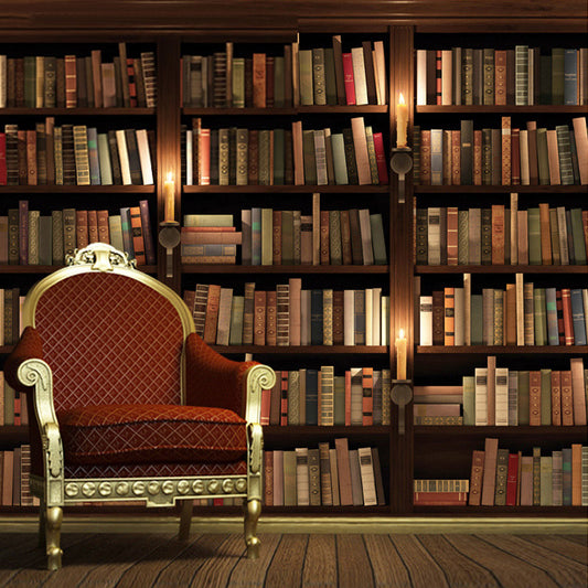 bookshelf-bookcase-library-wallpaper-vintage-retro-mural-wallcovering-bvm-home-free-shipping