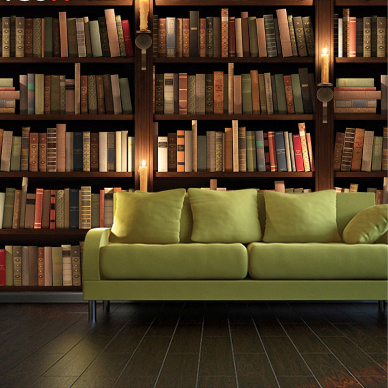 bookshelf-bookcase-library-wallpaper-vintage-retro-mural
