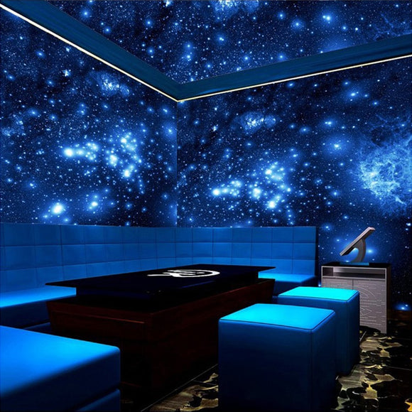 custom-mural-wallpaper-papier-peint-papel-de-parede-wall-decor-ideas-for-bedroom-living-room-dining-room-wallcovering-Blue-Night-Universe-Space-Shinning-Stars-Mural-Wallpaper-For-Wall-Ceiling