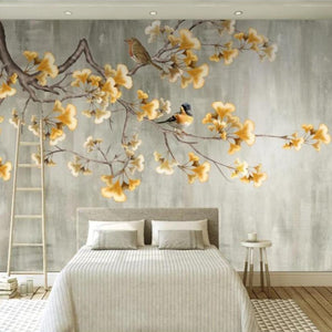 custom-mural-wallpaper-papier-peint-papel-de-parede-wall-decor-ideas-for-bedroom-living-room-dining-room-wallcovering-Chinese-rich-golden-ginkgo-tree-TV-background-wall