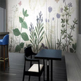 custom-size-wall-mural-3d-wallcovering-decorative-wallpaper-background-wall-painting-modern-nordic-hand-painted-flowers-plants
