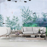 custom-size-wall-mural-3d-wallcovering-decorative-wallpaper-black-and-white-trees-forest-scene-background-wall-painting-hand-painted-watercolor-plants