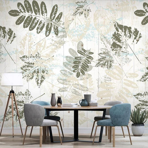 custom-size-wall-mural-3d-wallcovering-decorative-wallpaper-black-and-white-trees-forest-scene-background-wall-painting-leaves-plants