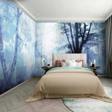 custom-mural-wallpaper-papier-peint-papel-de-parede-wall-decor-ideas-for-bedroom-living-room-dining-room-wallcovering-Forest-mist-scenery