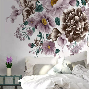 custom-size-wall-mural-3d-wallcovering-decorative-wallpaper-background-wall-painting-HD-floral-hand-painted