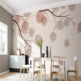 custom-size-wall-mural-decorative-wallpaper-series-modern-and-simple-style-tree-branches-and-leaves-vintage-tv-background-wall-paintings