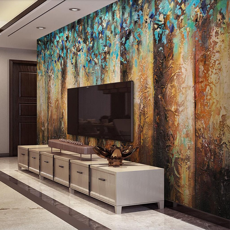 custom-mural-wallpaper-papier-peint-papel-de-parede-wall-decor-ideas-for-bedroom-living-room-dining-room-wallcovering-Vintage-American-wood-texture-oil-painting