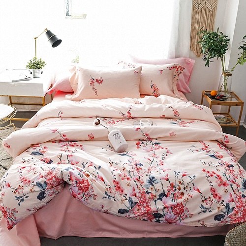 egyptian-cotton-queen-king-size-bedding-set-leaf-floral-print-modern-pastoral-bed-set-cotton-bedsheets-duvet-quilt-cover-set