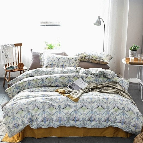 egyptian-cotton-queen-king-size-bedding-set-leaf-floral-print-modern-pastoral-bed-set-cotton-bedsheets-duvet-quilt-cover-set