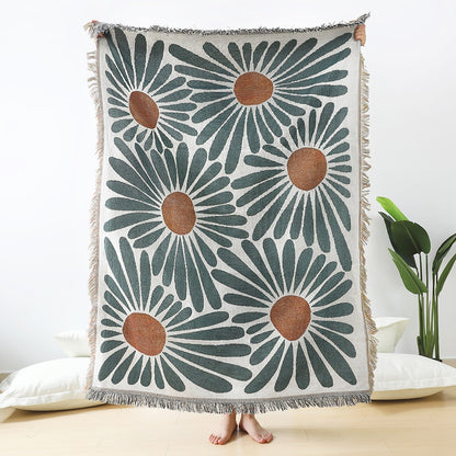 floral-daisy-pattern-woven-throw-blanket-wall-carpet-sofa-bed-room-decor-tassel-thread-blanket-large-throw-tapestry-picnic-mat