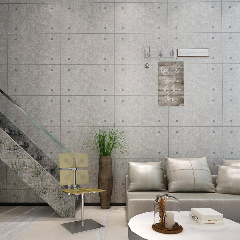 grey-concrete-brick-pattern-wallpaper-wallcovering-living-room-bedroom-restaurant