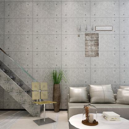 grey-concrete-brick-pattern-wallpaper-wallcovering-living-room-bedroom-restaurant