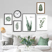 Green Plant Turtle Leaf Nordic Poster Wall Art Canvas Print | BVM Home