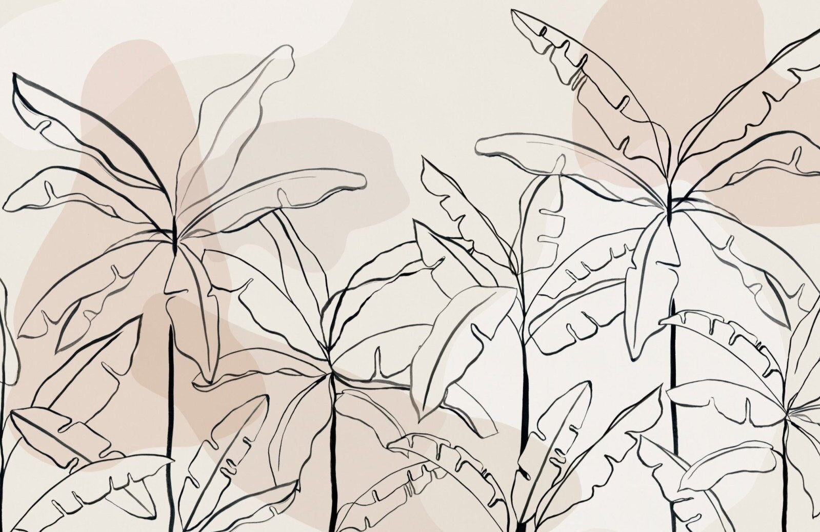 neutral-pink-inky-tropical-banana-tree-custom-wallpaper-mural-for-living-room-background-black-tone-3d-forest-wall-paper-mural-papier-peint