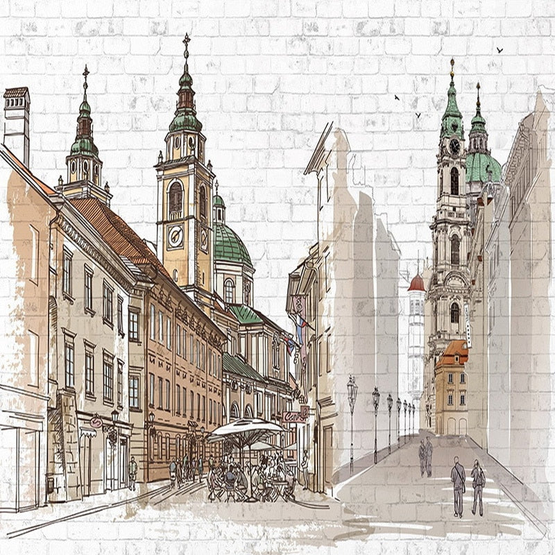 hand-painted-european-city-large-murals-coffee-shop-restaurant-bedroom-brick-wall-decoration-art-mural-custom-photo-wall-paper-papier-peint