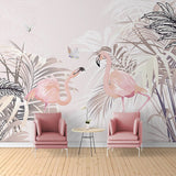 hand-painted-pink-leaf-flamingo-photo-mural-custom-3d-wallpaper-for-kids-room-girls-bedroom-living-room-tv-background-wall-decor-papier-peint-wallcovering