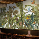 hand-painted-tropical-rain-forest-leaf-flower-bird-animal-mural-waterproof-self-adhesive-wallpaper-living-room-restaurant-decals-papier-peint