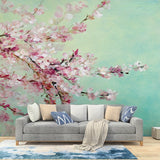 custom-mural-wallpaper-papier-peint-papel-de-parede-wall-decor-ideas-for-bedroom-living-room-dining-room-wallcovering-Hand-painted-Abstract-Wallpapers-Cherry-Blossom-Oil-Painting-Beautiful-Flower