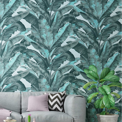 heavy-weight-banana-leaf-tropical-wall-paper-green-plant-living-room-background-black-vinyl-wallpapers-roll-grey-white-papier-peint